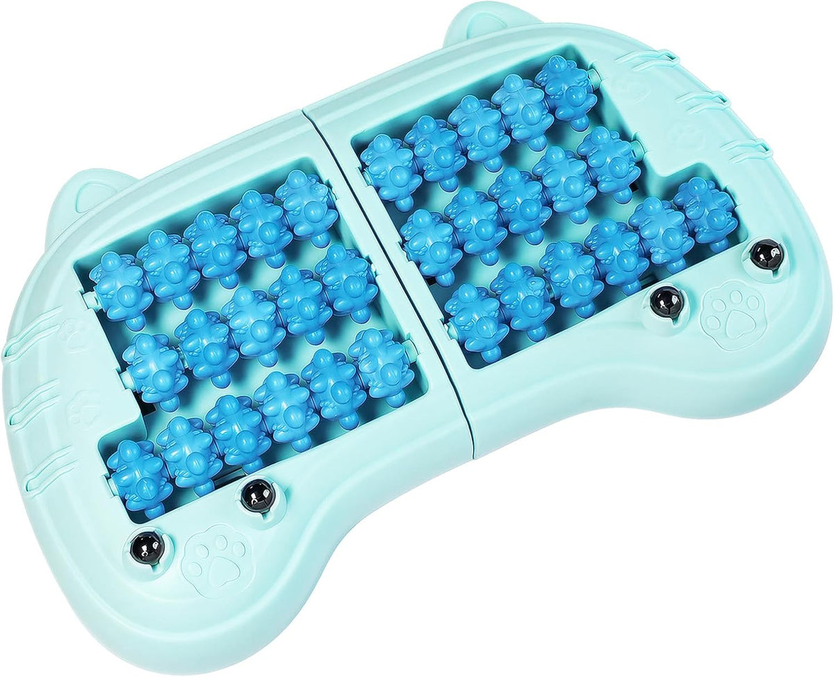 Foot Roller Massager for Plantar Fasciitis Pain Relief, Large Size under Desk Feet Massage, Manual Acupressure Tool, Eases Pain & Cold Feet, Boosts Circulation, Split Portable & Washable，Blue