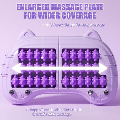 Foot Roller Massager for Plantar Fasciitis Pain Relief, Large Size under Desk Feet Massage, Manual Acupressure Tool, Eases Pain & Cold Feet, Boosts Circulation, Split Portable & Washable，Blue